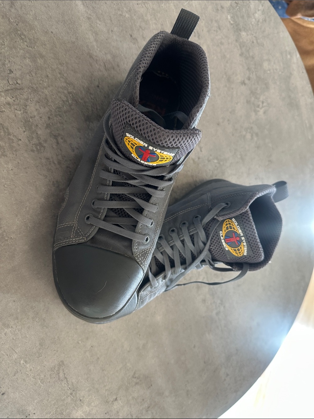 Men's Gray High-Top Casual Sneakers